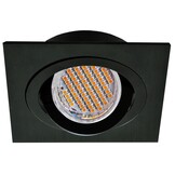 Kantelbare LED spot behuizing - OH328 Mat Zwart