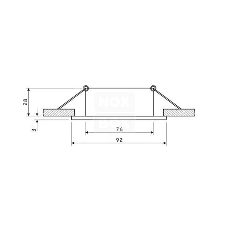 Kantelbare LED spot behuizing - OH328 Mat Zwart