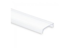 6 meter Losse LED strip profiel cover - Opaal - 11,5 17alu, c23alu, c23wit, c23zwart
