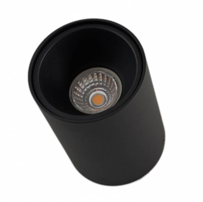 Opbouwspot zwart Ø 97 x 140mm - GU10 - 1811ZWART KIVI