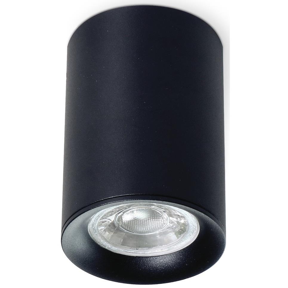 Opbouwspot zwart Ø 97 x 140mm - GU10 - 1811ZWART KIVI