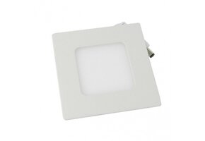 230V inbouwspot 3W warm wit vierkant