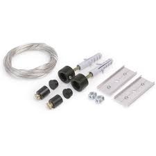 Ophangsysteem voor buigbaar LED strip profiel F12ZWART - Zwart