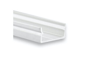 Wit LED in/opbouwprofiel met cover 17,15 mm x 7,40 mm - 04WIT