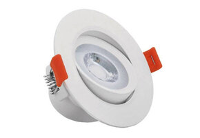 LED inbouwspot - kantelbaar - 5W 3000k warm wit - Aanbieding