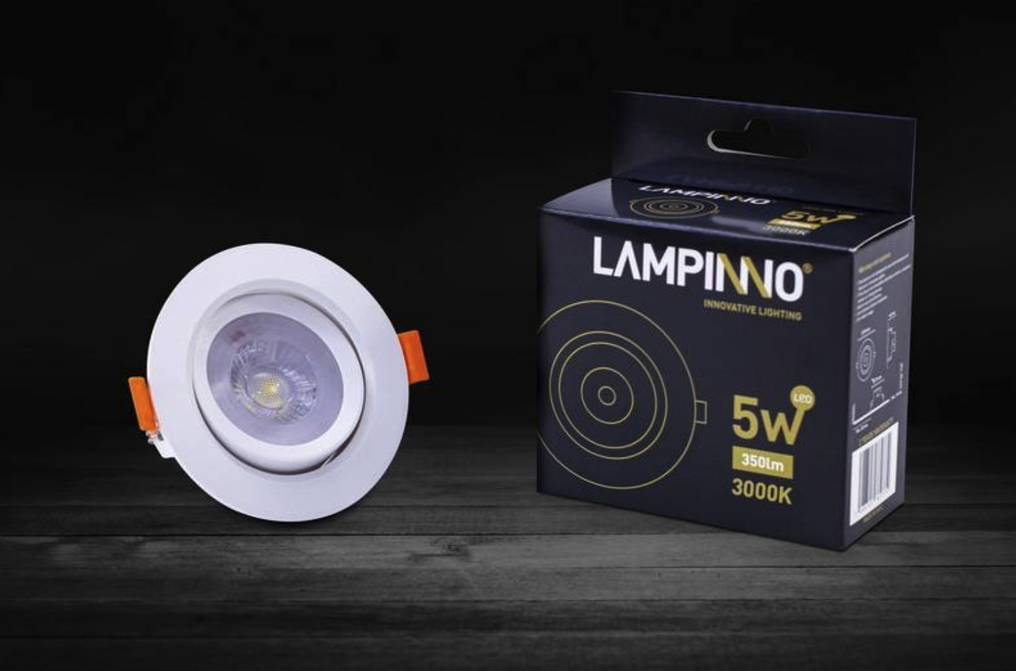 LED inbouwspot - kantelbaar - 5W 3000k warm wit - Aanbieding