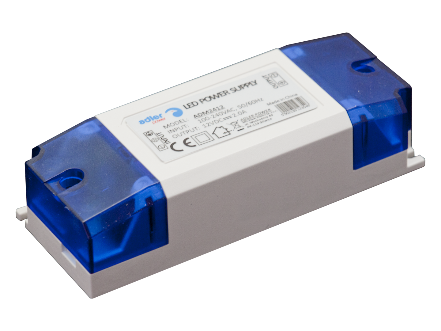 Mini LED driver 24 watt 24 volt 1 Ampère - IP20 - ADM2424