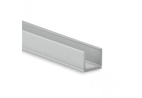 Extra smal LED strip profiel met opaal klikcover 7 mm x 7,8 mm - SLIM06ALU