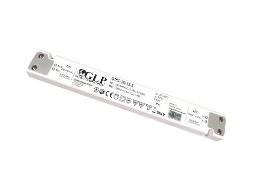 SLIM LED driver 30 watt 12 volt 2,5 Ampère - IP20 - compact