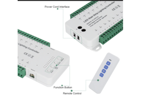 Professionele LED traptrede aansturing met afstandsbediening - tot 16 treden - complete controller kit