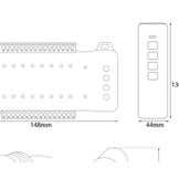 Professionele LED traptrede aansturing met afstandsbediening - tot 16 treden - complete controller kit