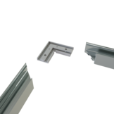 Connector 90° voor LED strip profiel 318ALU