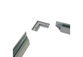 Connector 90° voor LED strip profiel 318ALU