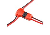 3 weg T koppelstuk voor LED strips – T splitter Draad doorsnede: 18-24AWG