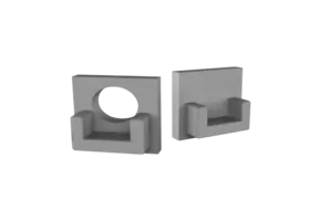 Eindkap zonder kabeldoorvoer voor SLIM308ALU