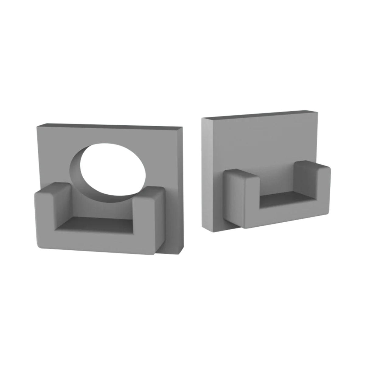 Eindkap zonder kabeldoorvoer voor SLIM308WIT