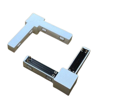 Hoekstuk 12 x 12 mm voor de WIT vierkant railtrack