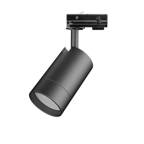 LED trackspot 1-FASE RAIL zwart - TUBULO