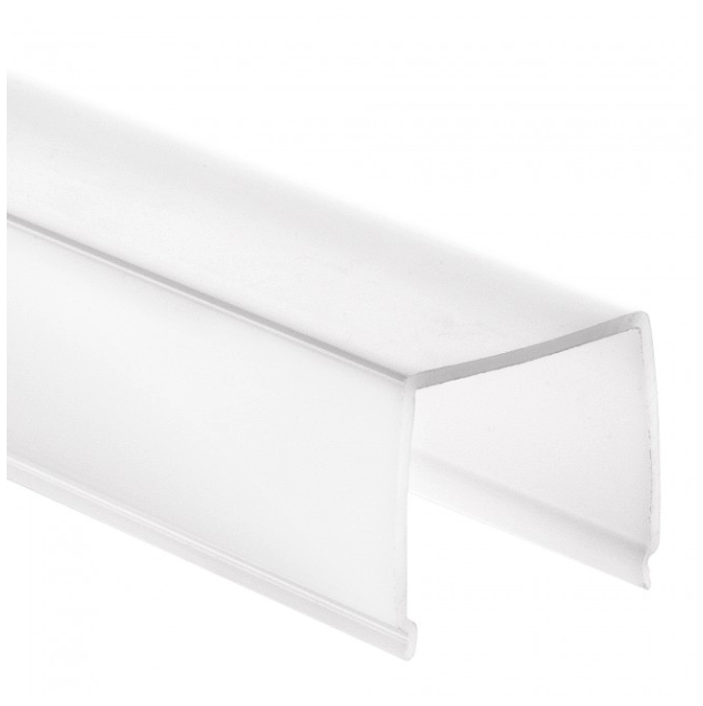 PN4 breed LED opbouwprofiel - Geanodiseerd aluminium - afdekking naar keuze