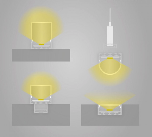LED profiel 2 meter met hoge afdekking 26,79 mm x 36 mm XL04.C3ALU