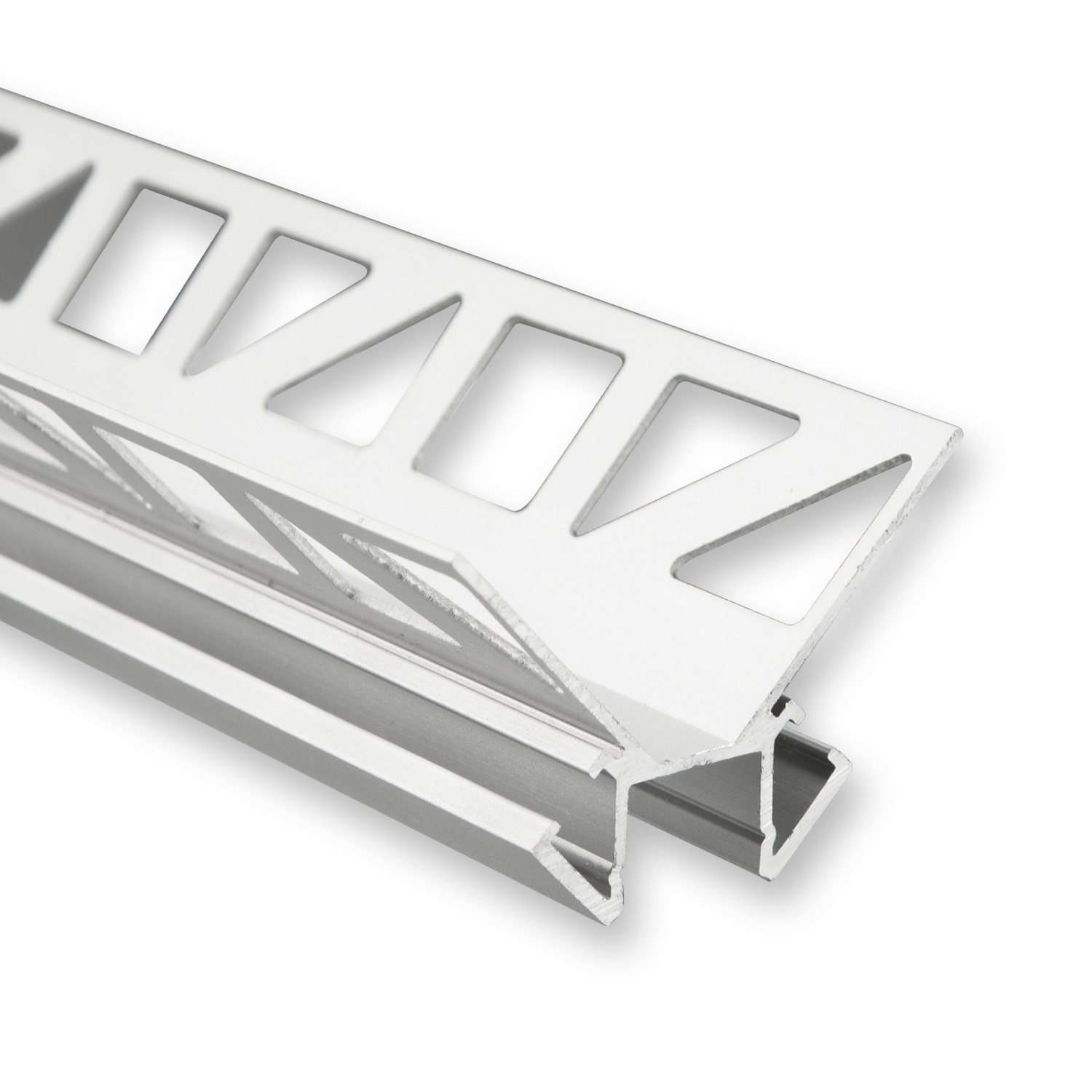 LED strip tegel profiel 2,5 meter 33 mm x 33 mm P18 – Grijs - Aluminium