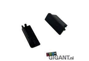 Eindkap zonder kabeldoorvoer - 09ZWART