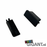 Eindkap zonder kabeldoorvoer - 09ZWART