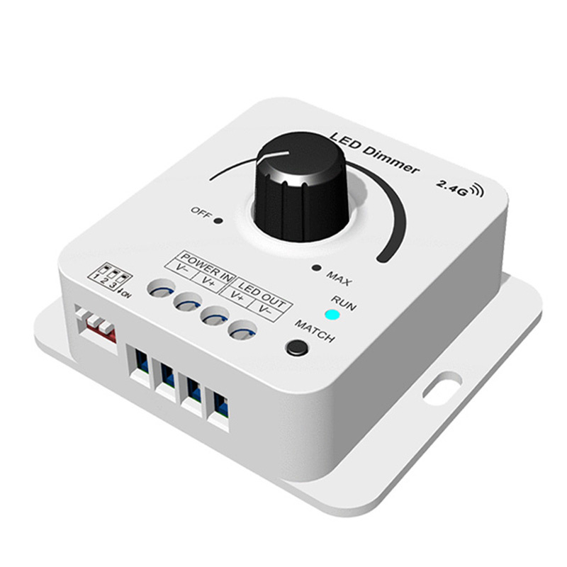 LED draaidimmer 12 / 24 / 36 / 48 Volt max 8 ampere - V1-KS