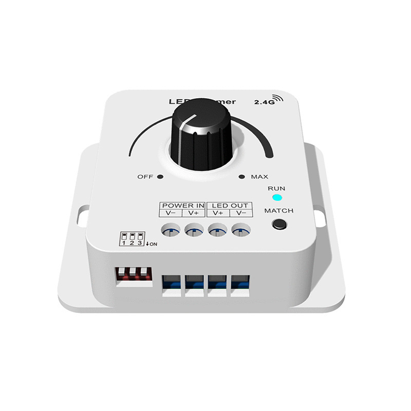 LED draaidimmer 12 / 24 / 36 / 48 Volt max 8 ampere - V1-KS