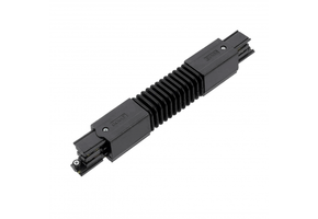 Interne flexibele connector zwarte 3-fase rails