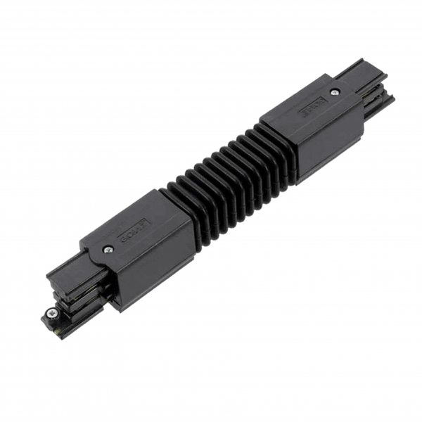 Interne flexibele connector zwarte 3-fase rails