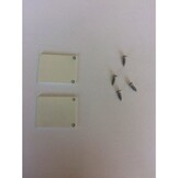 2 x LED strip profiel eindkapjes inclusief schroeven PL2 Spica - Wit