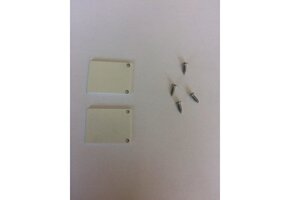 2 x LED strip profiel eindkapjes inclusief schroeven PL2 Spica - Wit