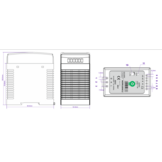 DIN Rail LED driver 100 watt 24 volt 4 Ampère - IP20
