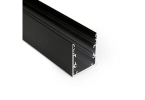 PHIL53 C10 LED profiel - Zwart - afdekking naar keuze
