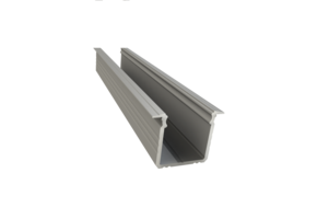 LED inbouw profiel 2 meter met opaal cover 16mm x 16mm 03.2ALU - UITVERKOOP