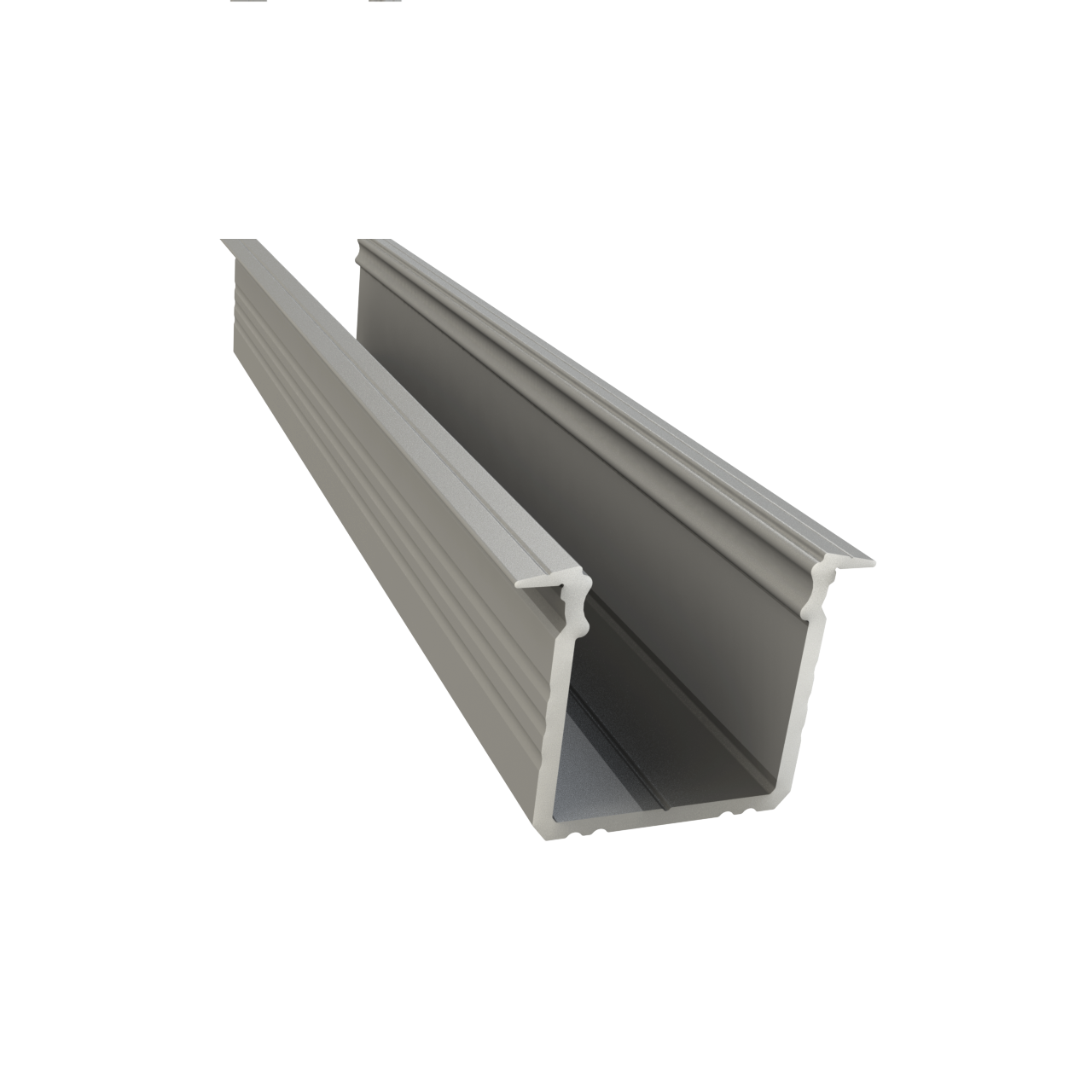 LED inbouw profiel 2 meter met opaal afdekking 16mm x 16mm 03.2ALU - UITVERKOOP