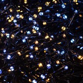 Cluster Kerstverlichting - warm wit & wit in 1 - 11 meter – 1512 LED
