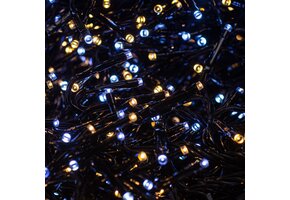 Cluster Kerstverlichting - warm wit & wit in 1 - 11 meter – 1512 LED
