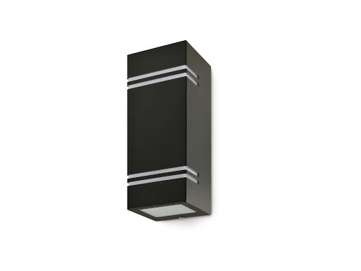 LED updown wandlamp voor buiten - zwart 85 x 250mm - GU10 - QUAZAR7 ZWART