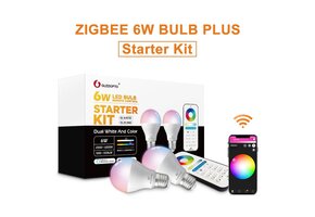 2 x GLEDopto Zigbee instelbare E27 LED Spot RGBCCT 6 watt (2000K-6500K) Start kit