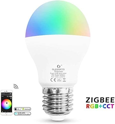 2 x GLEDopto Zigbee instelbare E27 LED Spot RGBCCT 6 watt (2000K-6500K) Start kit
