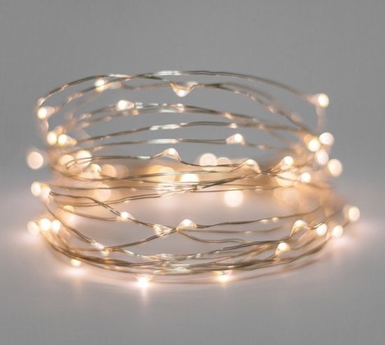 Kerstverlichting Zilverdaad vormbaar - 36 meter - 1200 LED lampjes - warm wit zilverdraad - 8 functies - ip44 voor binnen en buiten