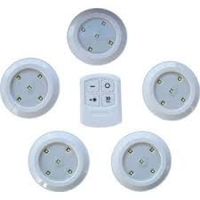 LED spots op batterij inclusief handige afstandsbediening - 5 spots - dimbaar
