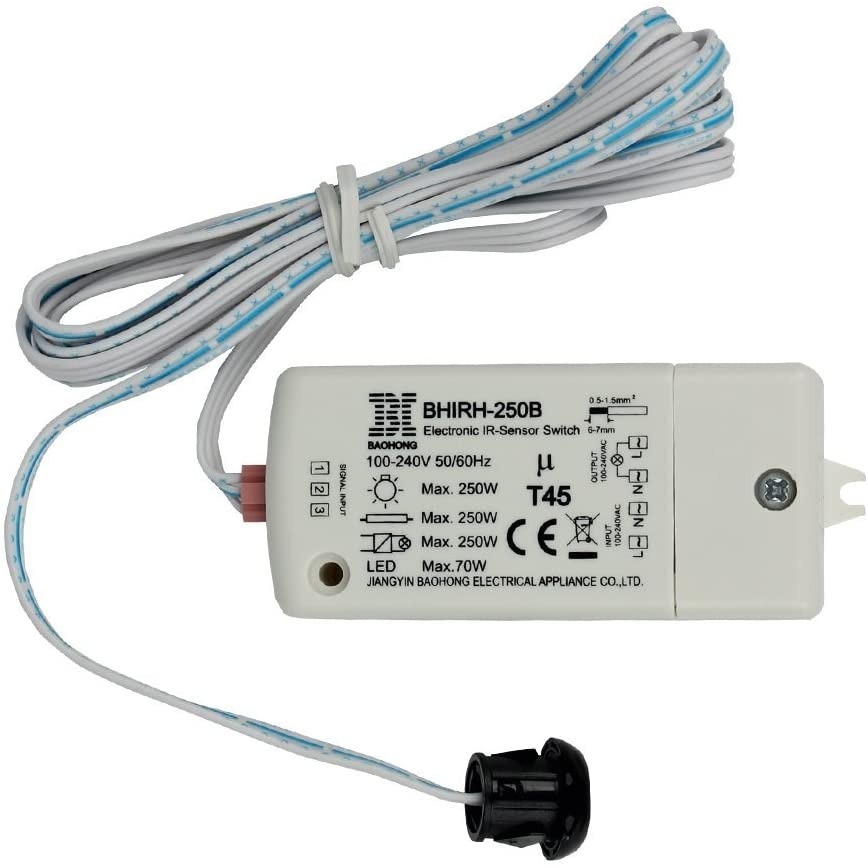 LED kast sensor - aan en uit met IR signaal - WDP-2A-IR