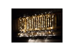 Knipperende kerstverlichting hangend voor binnen & buiten 2 x 6 meter warm wit