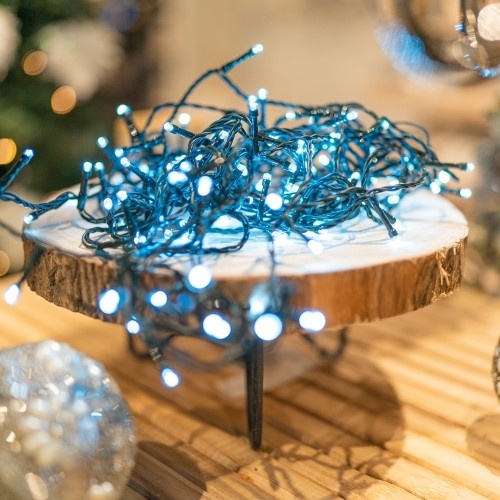 Kerstverlichting koud wit 320 LED lampjes 32 meter met 8 functies - LUKSUS