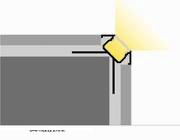 LED gips hoekprofiel met afdekking 2 meter 36,6 mm x 36,6 mm GIPS24 BUITENHOEK