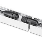 LED strip buiten profiel 25cm waterdicht wit