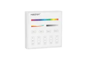 LED wanddimmer Wit B4 Miboxer - Draadloos 4 zone (RGB+CCT)